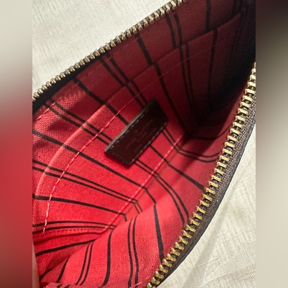 Authentic LOUIS VUITTON Vuitton Damier Ebene Neverfull Pochette - Picture 4 of 8